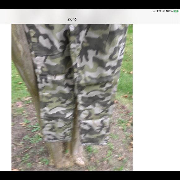 *G.I.L.L. WOMANS 5 pocket Green camo pant Sz 8 NWOT 29” inseam pull on - Picture 3 of 5